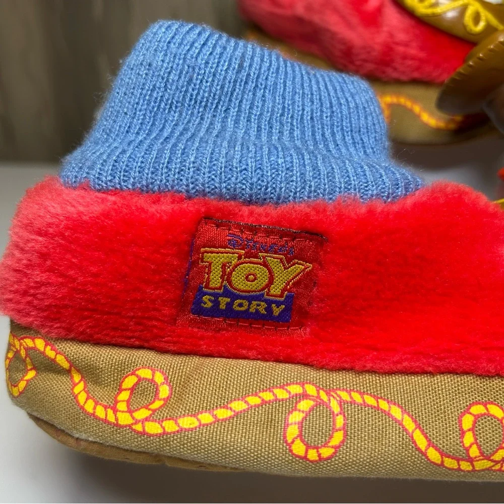 Vintage Disney Toy Story Hard Face Woody Toddler XL 11-12 Red Blue Brown